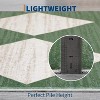 Runner Rug Washable Distressed Trellis Rug, Bedside Modern Checkered Office Carpet Low Pile Neutral Soft Nursery Carpet - 3 of 4