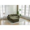 NicBex Couches for Living Room Modern Sectional Couch Flexible Combinations Corduroy Upholstered 2-seater Sofa Couch with Footstool - 2 of 4