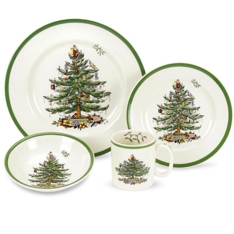 Spode Christmas Tree 4-Piece Place Setting, 1 of 6