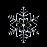 Northlight 18" White LED Lighted Snowflake Christmas Window Silhouette