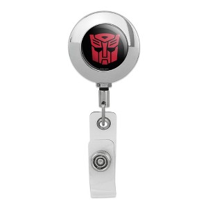 Transformers Autobot Symbol Metal Chrome Badge ID Card Holder Clip - 1 of 3