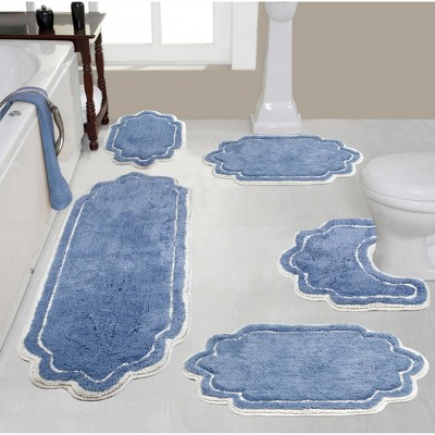 Allure Collection Cotton Tufted Bath Rug Set Set of 5 - Home Weavers