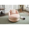 NicBex Accent Chair Swivel Chair with 360 Degrees Barrel Chair Comfy Chair Sofa Chair for Living Room, Bedroom - 2 of 4
