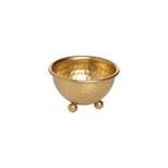 Gold Hammered Metal Decorative Jewelry Bowl - Foreside Home & Garden
