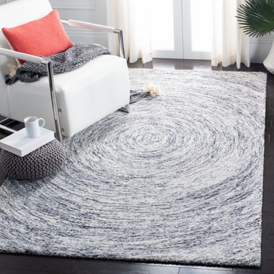 Gray Handmade Tufted Wool 6' x 9' Area Rug