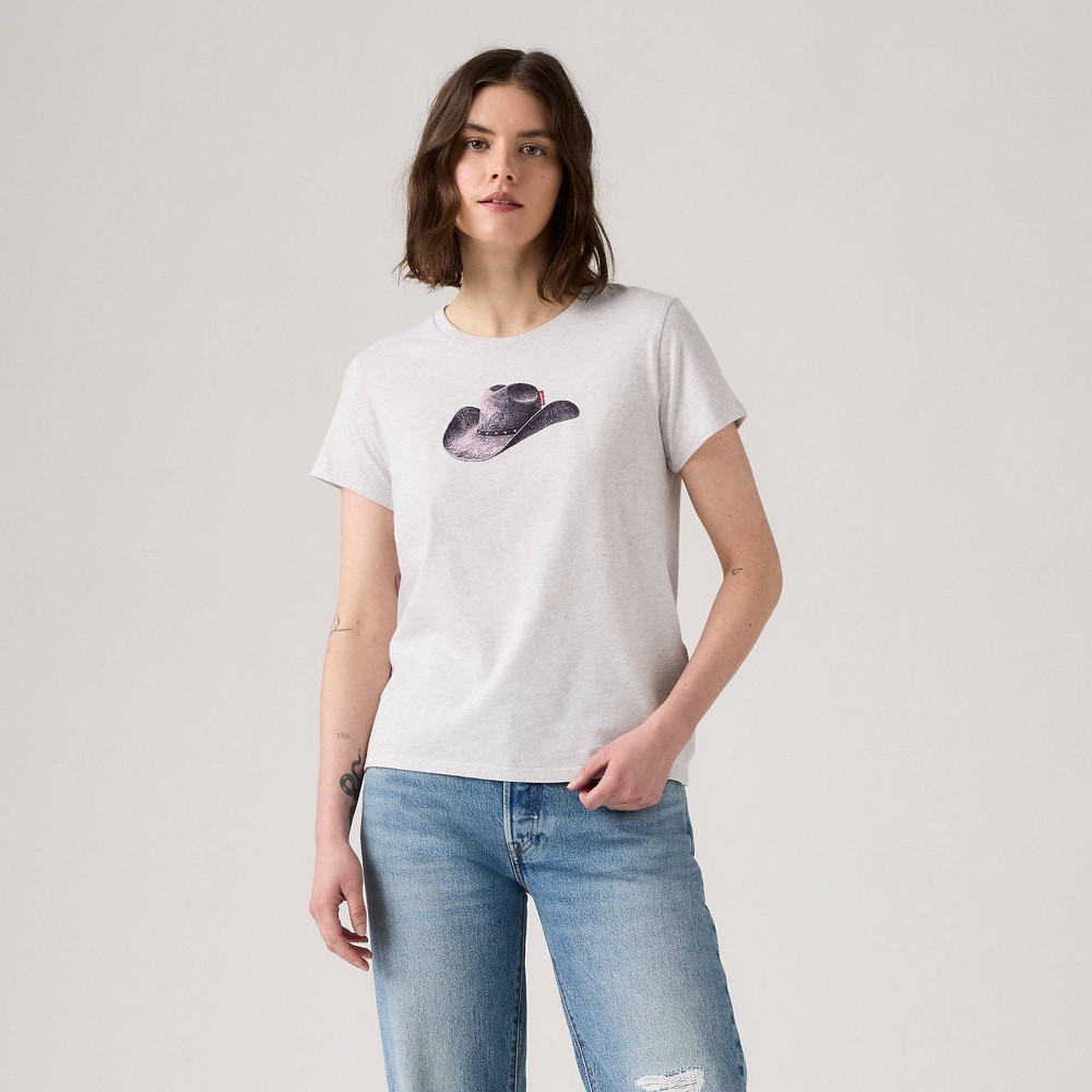 Levi's® Women's The Perfect T-Shirt - Moody Cowboy Hat Orbit Heather M