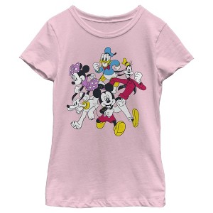 Girl's Disney Mickey & Friends Run T-Shirt - 1 of 4