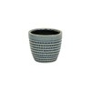 Cheung's Idola Tapered Blue Ceramic Pot - Medium - 3 of 3