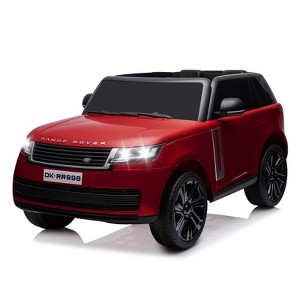 2 Seat Ride On Car with 2 Seat, 24V Kids Electric Vehicle w/Parent Remote, Licensed Land Rover Kids Cars - 1 of 4
