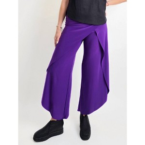 Women's Asymmetrical Hem Wrapped Pant - Focus Fashion - 1 of 4