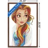 Trends International Disney Beauty And The Beast - Belle - Stylized Framed Wall Poster Prints - 3 of 4