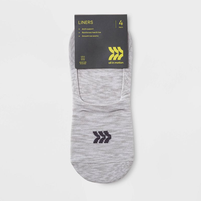 Women's Spacedye Lightweight 4pk Liner Athletic Socks - All In Motion™ 4-10, 2 of 5