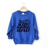 Simply Sage Market Women's Graphic Sweatshirt Eat Basketball Sleep Repeat With Ball - 2 of 4