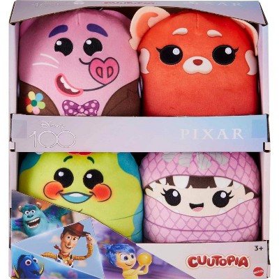Mattel 4 Pack 5" Cuutopia Bundle Pixar Pals Plush