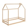 CAVINAS Twin/Full Size Wooden House-Shaped Bed Frame,Cute Floor Bed for Kids Room,Bedroom - 4 of 4