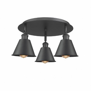 Innovations Lighting Ballston 3 - Light Flush Mount in  Matte Black - 1 of 1