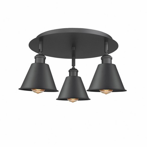 Innovations Lighting Ballston 3 - Light Flush Mount in  Matte Black - image 1 of 1