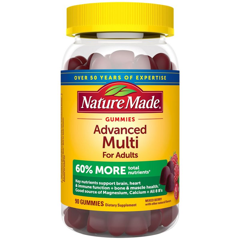 Nature Made Advanced Multivitamin Adult Gummies - 90ct, 1 of 6