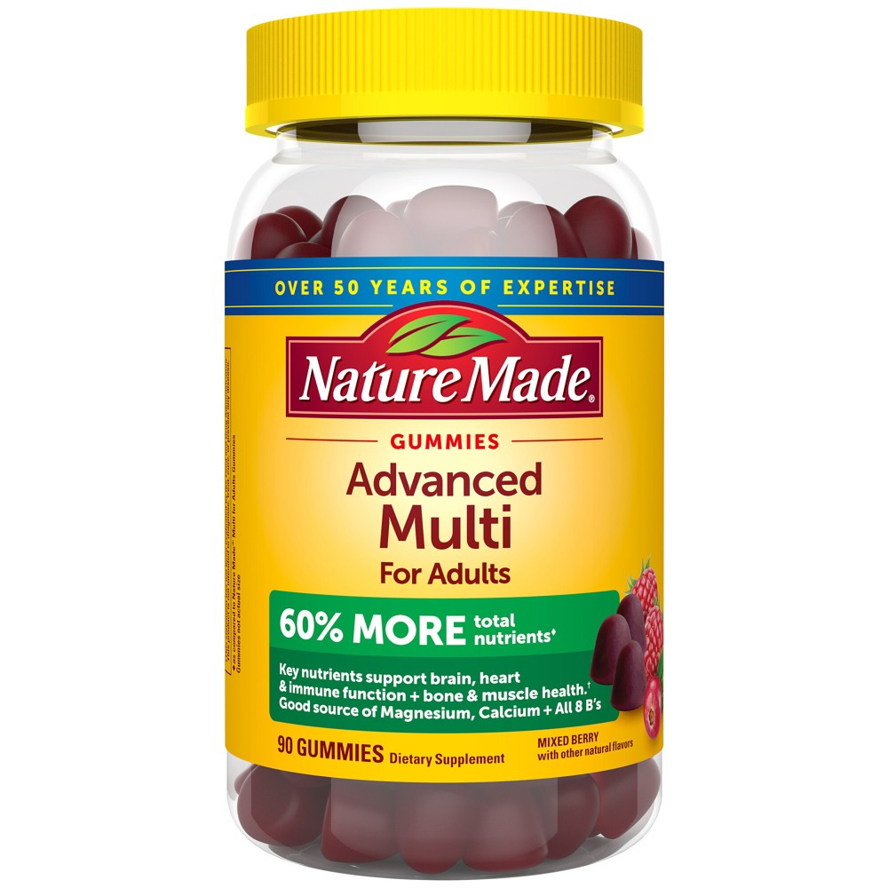 Photos - Vitamins & Minerals Nature Made Advanced Multivitamin Adult Gummies - 90ct