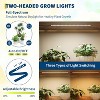 58" 6-Tier Metal Plant Stand with Grow Lights, 2PC Curved Half Moon Shelf on Wheels for Indoor Plants, Tall Flower Pot Holder for Living Room - 4 of 4