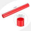 Unique Bargains Water Plumb DIY Crafts High Impact Rigid Round Pipes 8" Length ID 0.83" OD 0.98" Red - 2 of 4