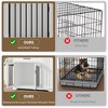 Furniture Style Dog Crate for Large Dogs, 44 Inch Heavy Duty Wooden Dog Kennel Furniture with Drawer & Side Storage and Bulit-in Feeding Station - 3 of 4
