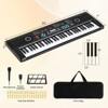 Costway 61 Keys Kids Piano Keyboard with Carry Bag Microphone Sheet Stand Power Supply - 3 of 4