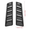 Unique Bargains Car Hood Scoop Air Vent Blinds Bonnet Cover Universal Carbon Fiber Pattern 2 Pcs - 2 of 4