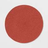 15" Charger Braided Polyester Round Placemat