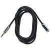 Monoprice Audio Cable - 12 Feet - Black | 3.5mm Male Plug to 3.5mm Female Jack for Mobile, Gold Plated - 2 of 4