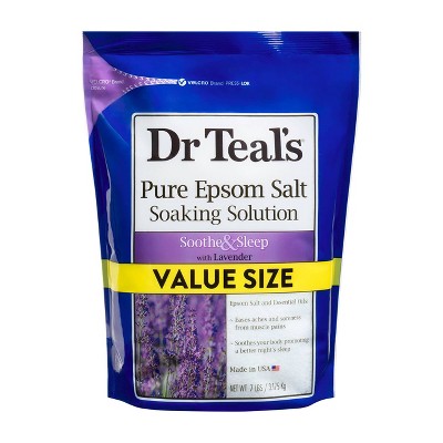 Image of Dr Teal's Soothe & Sleep Lavender Pure Epsom Bath Salts - 7lb
