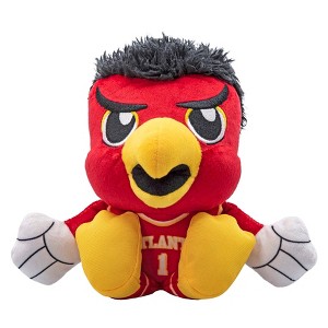 Bleacher Creatures Atlanta Hawks Harry the Hawk Mascot 8" Kuricha Sitting Plush - 1 of 4