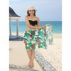 HAPPY BAY Women's Beachwear Summer Bikini Wraps Beach Wrap Sarong Skirt Swimsuit Swim Cover Ups for Swimwear Coverups Women One Size Multi,Leaf - 3 of 4