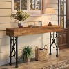 Tribesigns 55" Farmhouse Console Table for Entryway, Industrial Entryway Sofa Table for Hallway, Entry, Foyer, Solid Wood Tabletop,Rustic Brown - 3 of 4