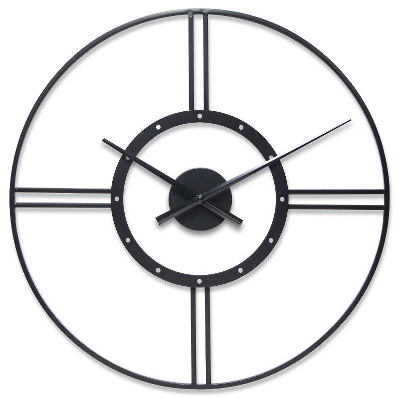 24&#34; Astro Wall Clock Black - Infinity Instruments, 1 of 5