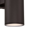 Possini Euro Design Modern Wall Light Sconce Bronze Hardwired 3 3/4" 2-Light Fixture Up Down Tempered Glass for Bedroom Bathroom - 3 of 4