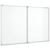 Aghana Digitals 2-Panel Foldable Magnetic Whiteboard 120x100cm, Aluminum Frame, Smooth Surface for - 2 of 4