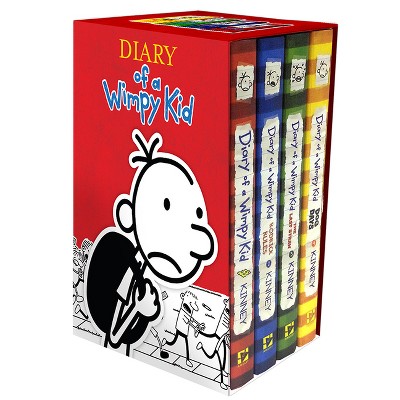 Diary Of A Wimpy Kid Box Of Books 1-4 - By Jeff Kinney (mixed Media  Product) : Target