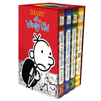 Diary of a Wimpy Kid Box of Books 1-4 - by  Jeff Kinney (Mixed Media Product)