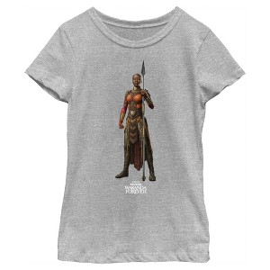 Girl's Black Panther: Wakanda Forever Okoye Standing Tall T-Shirt - 1 of 3