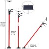 Vynxaria 4-Pack Adjustable Support Poles - Heavy-Duty 8rd Hand System for DIY Projects - 2 of 4