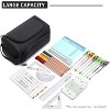 Large Capacity Pencil Case Organizer, Multifunctional Extra Big Pencil Pouch with Compartmens, Travel Simple Stationery Pen Bag - 3 of 4