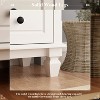 FUFU&GAGA White Vertical Dresser Modern 6-Drawer Chest with Metal Handles - 4 of 4