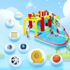 VisioGear Inflatable Water Parks, 7 in 1 Inflatable Bounce House with Splash Pool and Climbing Wall, Multicolored, 177"*137"*94.4" - 3 of 4