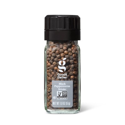 Black Peppercorn Grinder - 1.8oz - Good &#38; Gather&#8482;