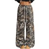 Clotth Womens Camo Pants Wide Leg Sweatpants Elastic Waist Drawstring Oversized Pants Y2k Pants Trendy Pants Casual Pants with Pockets,Tree Branch - 2 of 4