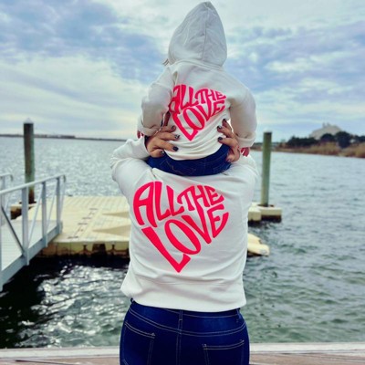 Women's Hooded Love Sweatshirt - A New Day™ Cream 1x : Target