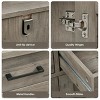 LunaLulinlk Storage Cabinet with 2 Drawers and 2 Doors, Wood Accent Cabinet for Living Room,Kitchen - 2 of 4