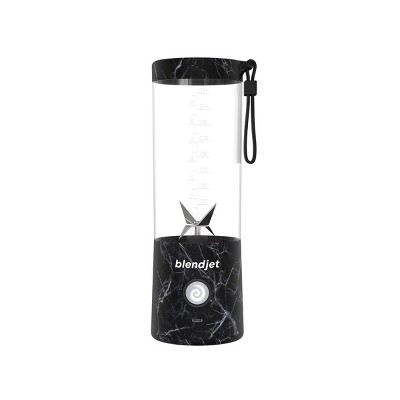BlendJet 2 Portable Blender Black Marble: 16oz Smoothie Maker, Stainless Steel, Hand Wash, 150W, 1 Speed