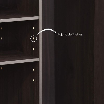 Espresso Theater-Inspired TV Stand with Concealed Storage
